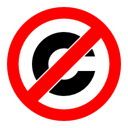 Download free license anti copyright icon